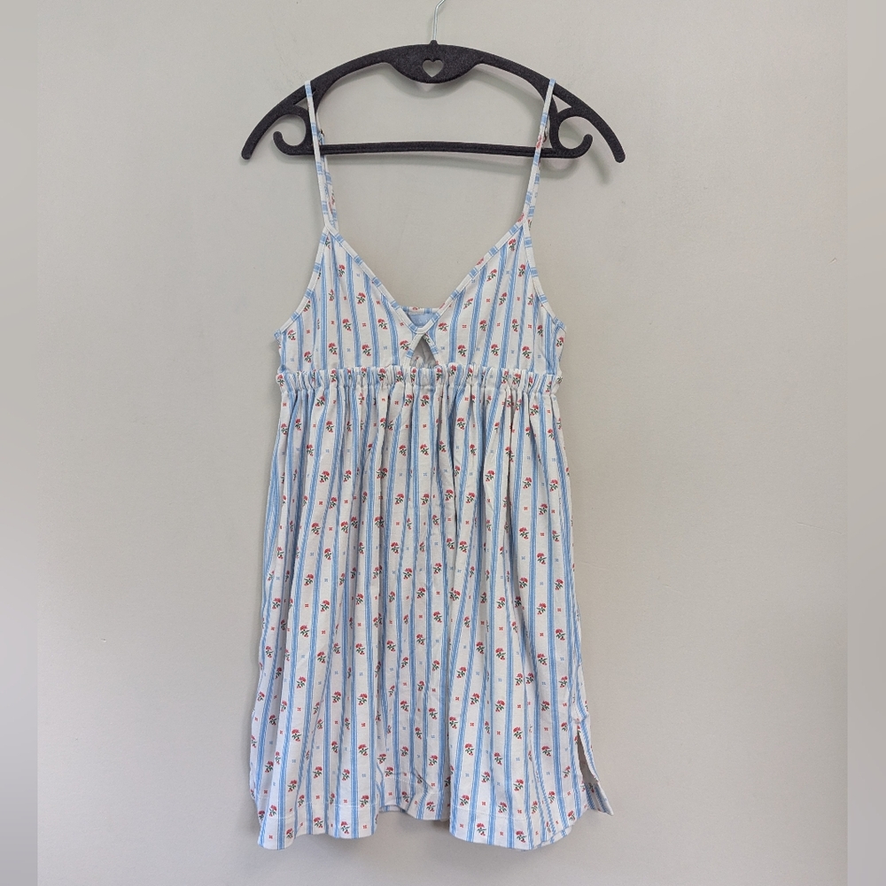 Hill House The Aurora Sleep Dress Floral Stripe Pajamas Nightgown Lounge - Picture 4 of 15
